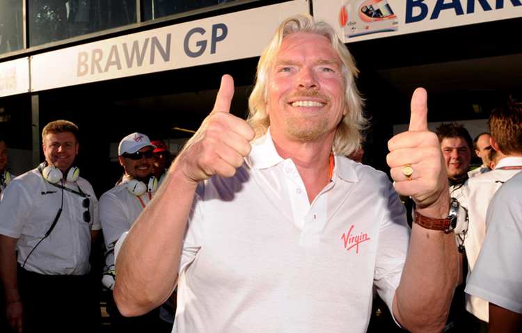 Richard Branson will nach oben