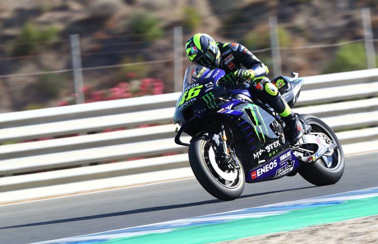 Valentino Rossi belegt in der kombinierten Zeitenliste Platz 8