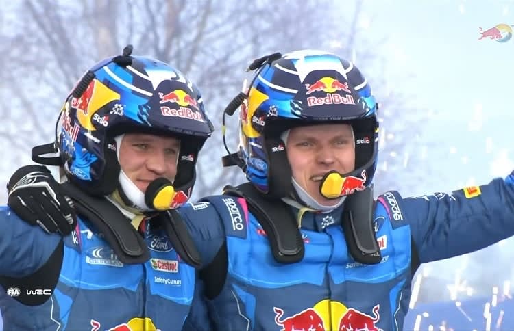 Die Sieger Martin Järveoja und Ott Tänak