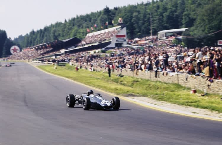 Dan Gurney auf seiner Fahrt zum Sieg in Spa 1967 