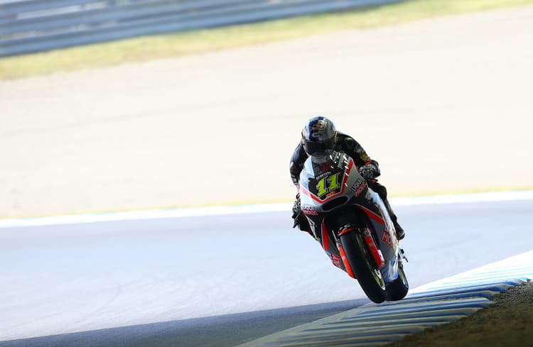 Sandro Cortese in Motegi genau an der Stelle, wo er im Moto3-Rennen 2012 gestürzt war