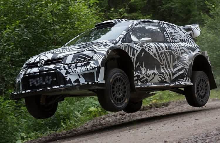 Marcus Grönholm bei Test des VW Polo R WRC 2017