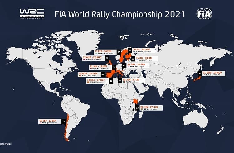 Der WM-Kalender 2021