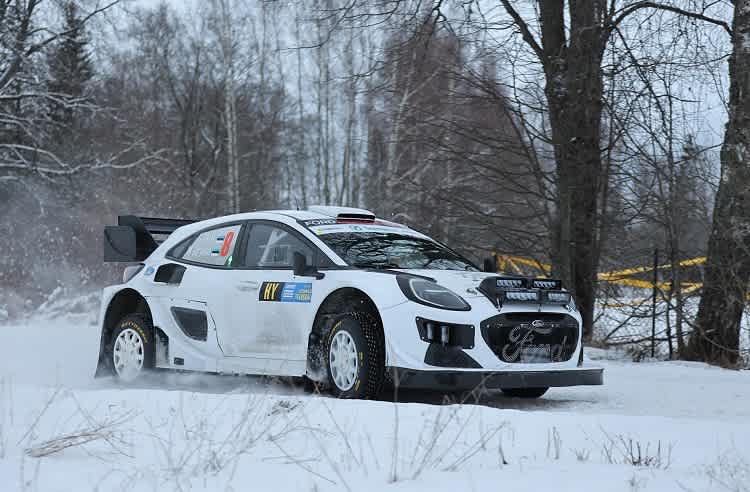 Ott Tänak bei der Otepää Rallye