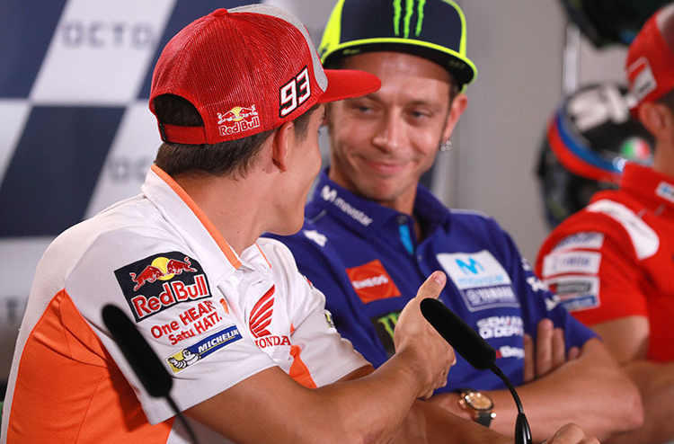 Valentino Rossi gegen Marc Márquez