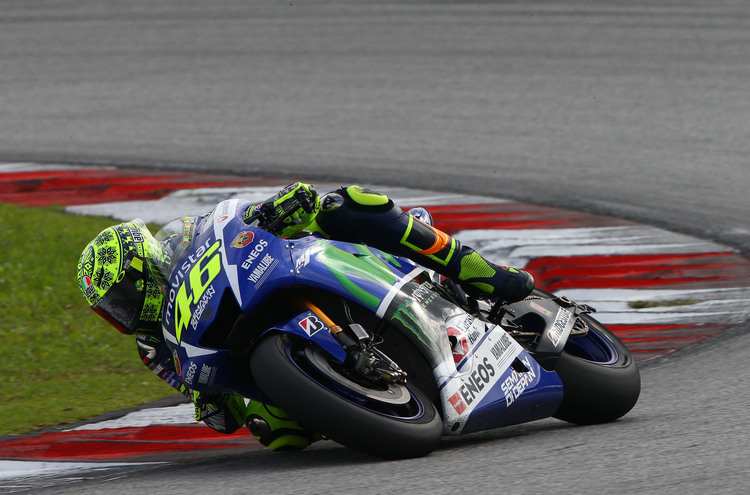 Valentino Rossi auf der Yamaha YZR-M1 
