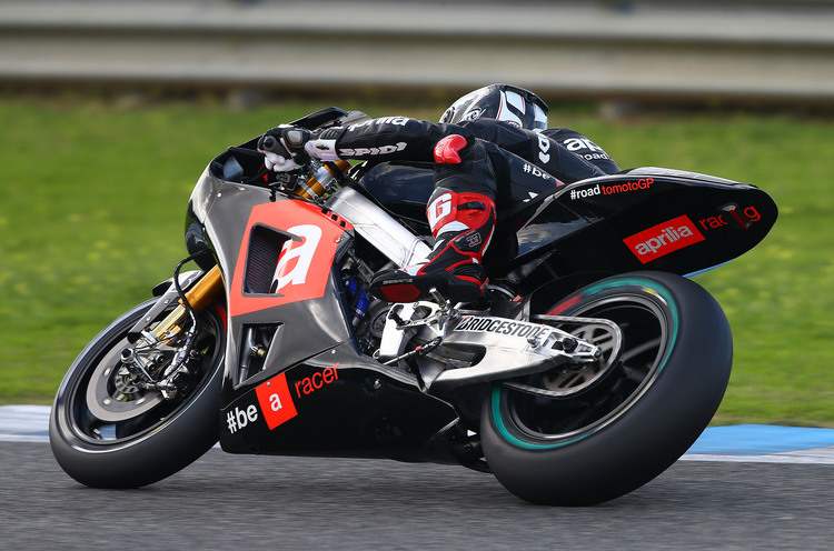 Marco Melandri auf der MotoGP-Aprilia