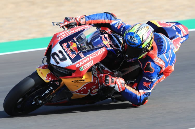 Leon Camier auf der Red Bull Honda