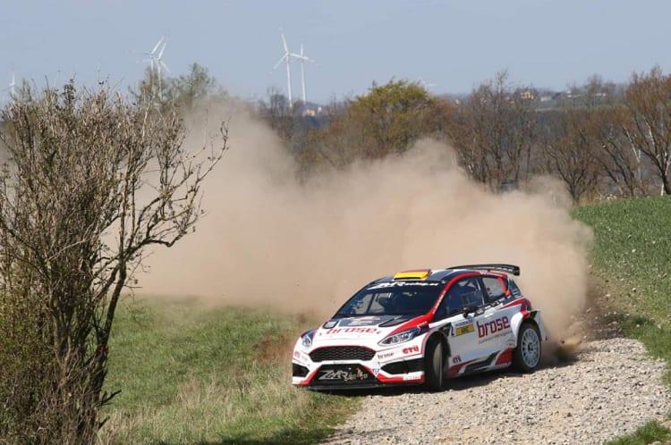 Dominik Dinkel bei der Rallye Erzgebirge