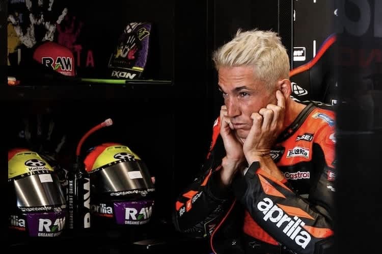 Beim Assen-GP überraschte Espargaró mit blonder Friese