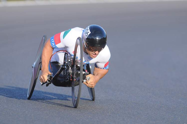 Alex Zanardi auf seinem Handbike