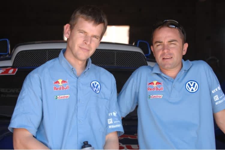 Von Zitzewitz mit Fahrer die Villiers: «Wir hatten gehofft!»