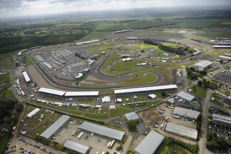 Die Rennstrecke von Silverstone