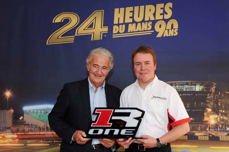 Oreca-Boss de Chaunac mit Bart Hayden von Rebellion