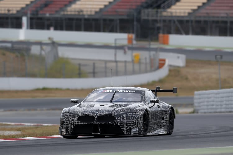 Der BMW M8 GTE auf dem Circuit de Barcelona-Catalunya