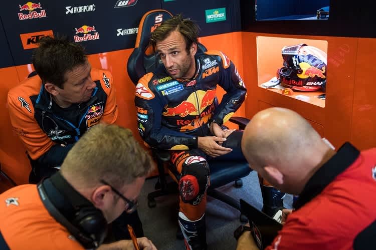 Zarco schildert im Interview die Schwierigkeiten, wenn die Techniker wissen wollen, wie sich eine bestimmte Änderung auswirkt 