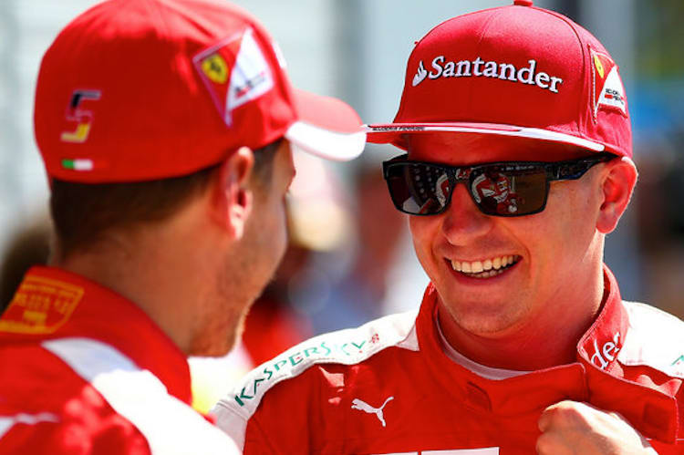 Sebastian Vettel und Kimi Räikkönen