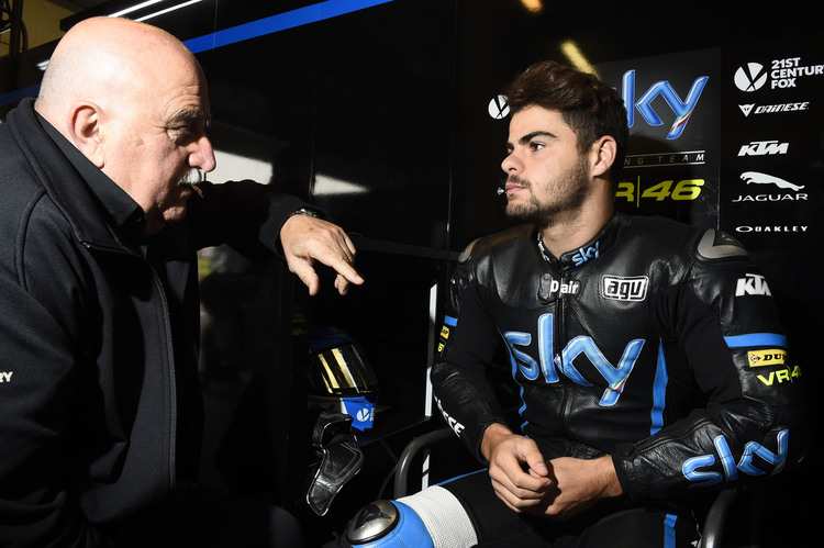 Rossano Brazzi mit Romano Fenati