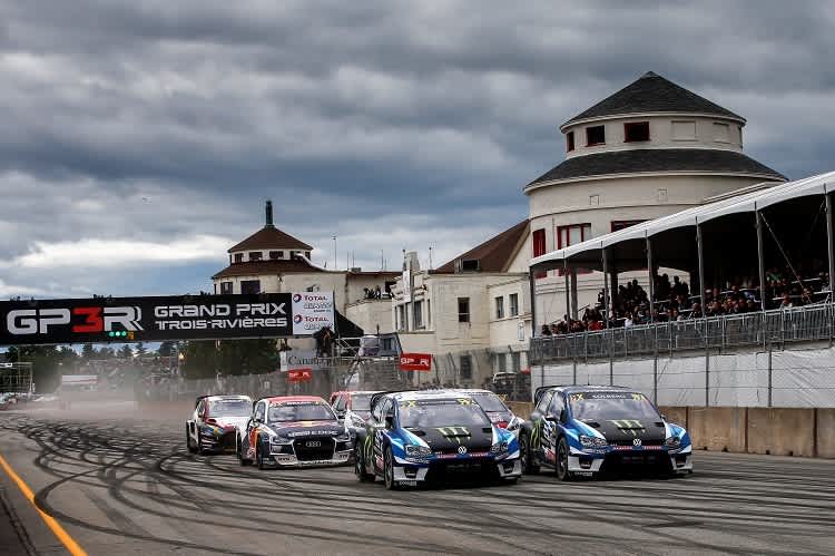 Johan Kristoffersson und Petter Solberg in  Kanada