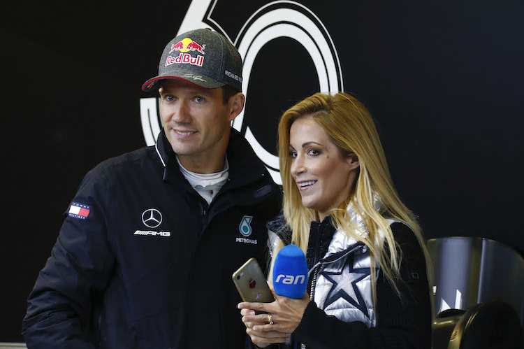 Andrea Kaiser mit Sebastien Ogier