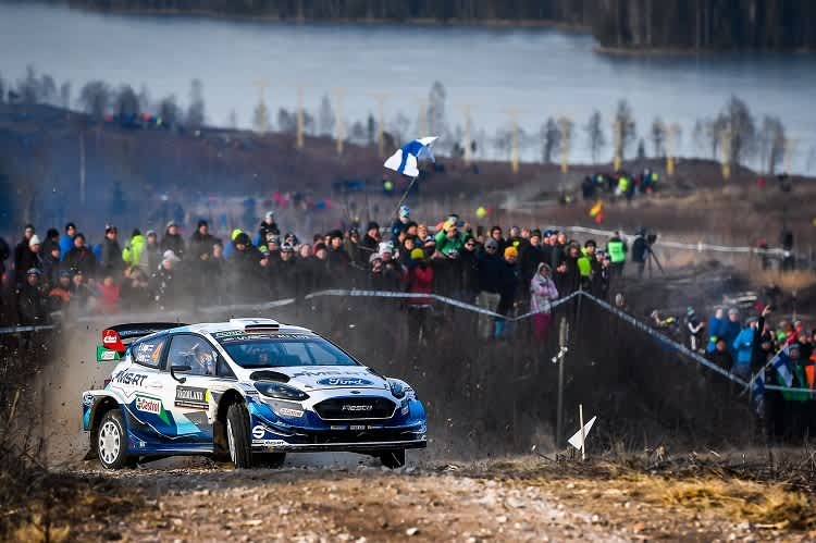 Esapekka Lappi auf schwedischem Schotter