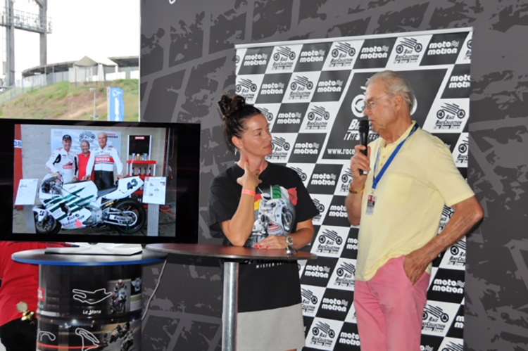 Jasmin Gerber, die Tochter von Peter Rubatto, mit Dieter Braun in Hockenheim