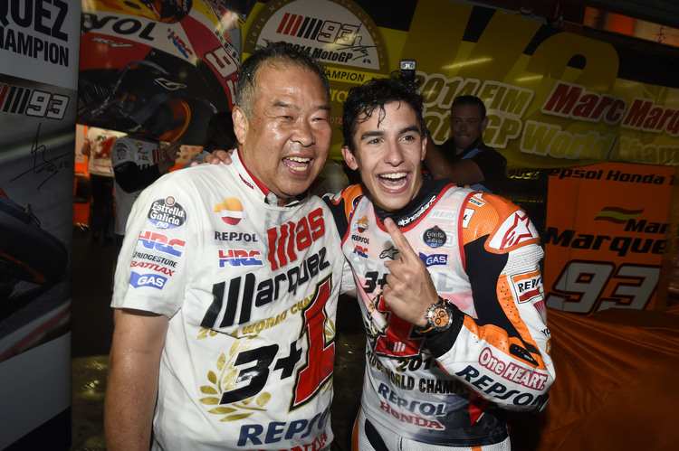 Shuhei Nakamoto mit Marc Márquez