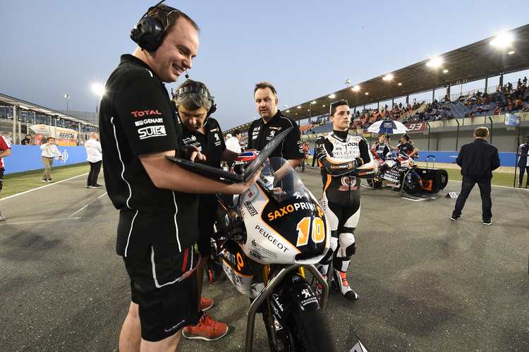 Alexis Masbou mit dem Team Peugeot MC Saxoprint in Katar