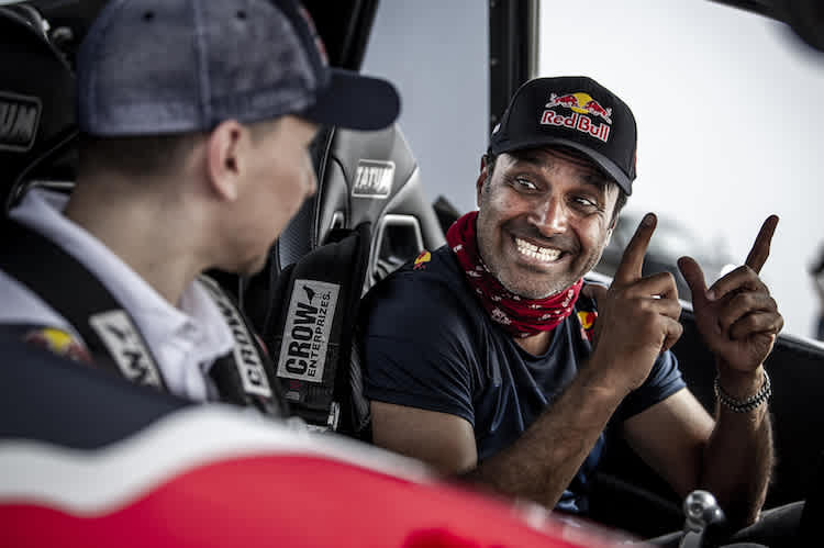 Nasser Al Attiyah und Jorge Lorenzo unternahmen eine besondere Ausfahrt