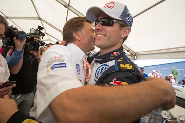 Motorsport-Direktor Jost Capito (li.) und Sébastien Ogier