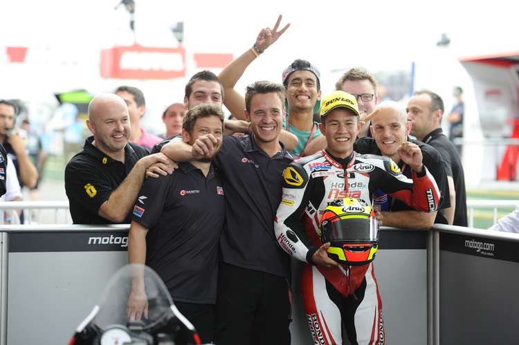 Das Honda Team Asia feierte mit Pawi den ersten Grand Prix-Sieg der Truppe