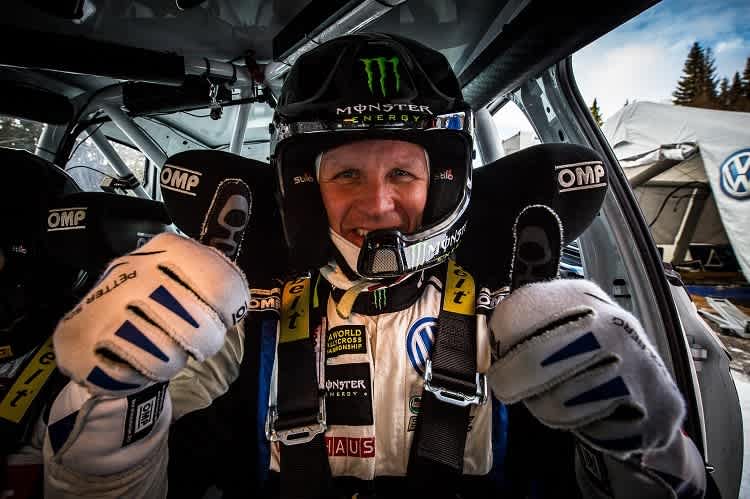 Petter Solberg am Steuer des VW Polo