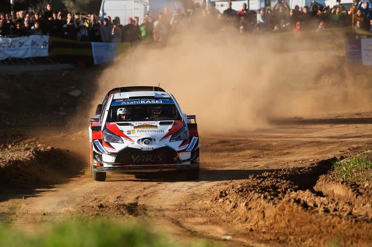 Leader Ott Tänak in seiner gewohnten Position