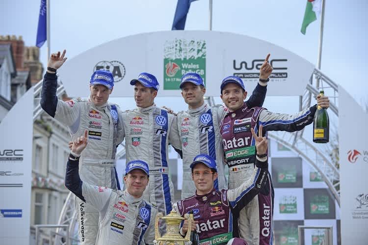 Das siegreiche VW-Team