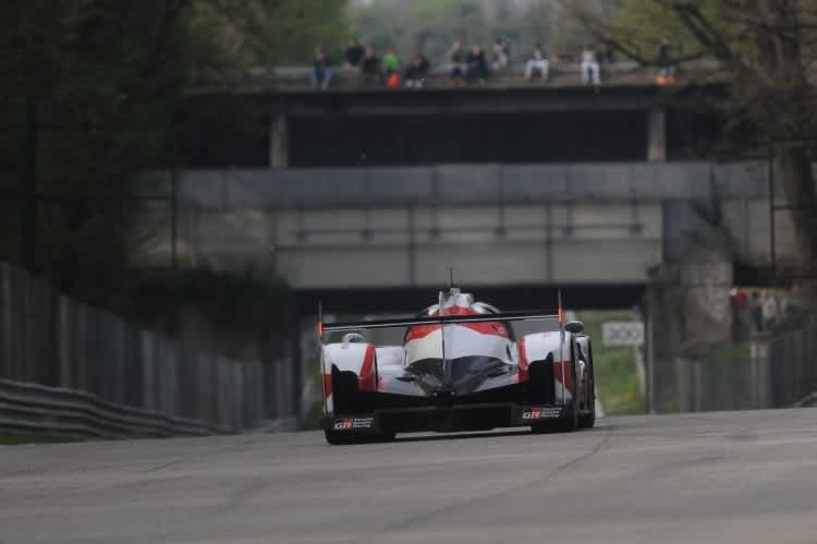 Toyota TS050 Hybrid in Monza: Dort fanden 2017 die offiziellen WEC-Testfahrten statt