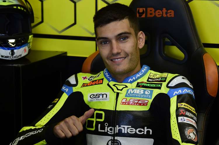 Jorge Navarro begann im MotorLand Aragon als schnellster Fahrer in der Moto2-Klasse