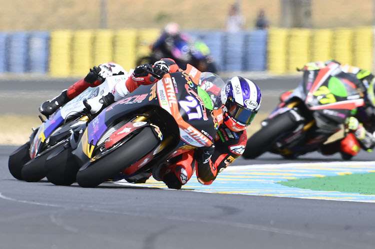 Mattia Casadei sicherte sich den Sieg im ersten MotoE-Lauf in Le Mans
