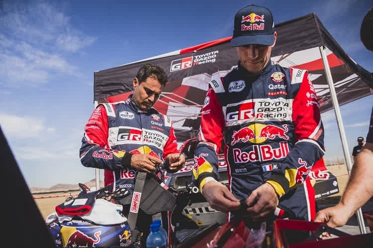 Nasser Al-Attiyah und Matthieu Baumel