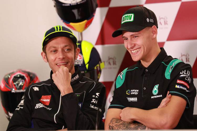 Fabio Quartararo will, dass Valentino Rossi noch lange weiterfährt