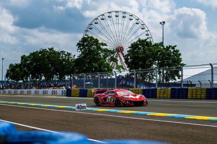 Die Corvette von Orey Fidani war schon 2025 in Le Mans