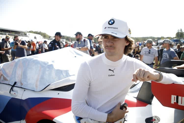 Colton Herta vor dem BMW M8 GTE