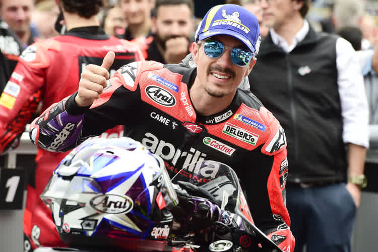 Maverick Viñales feierte in Assen erstes Aprilia-Podium