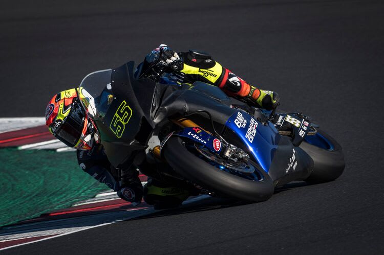 Andrea Locatelli beim Test der neuen Verkleidung in Misano