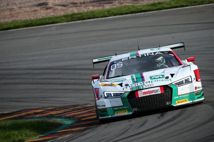 Sieger am Sachsenring: Connor de Phillippi/Christopher Mies im Audi R8 LMS