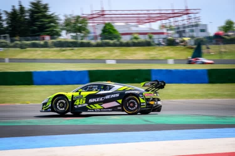 Der Audi R8 LMS GT3 evo II von Valentino Rossi in Magny-Cours