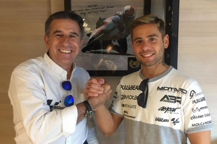 Jorge «Aspar» Martinez mit Álvaro Bautista
