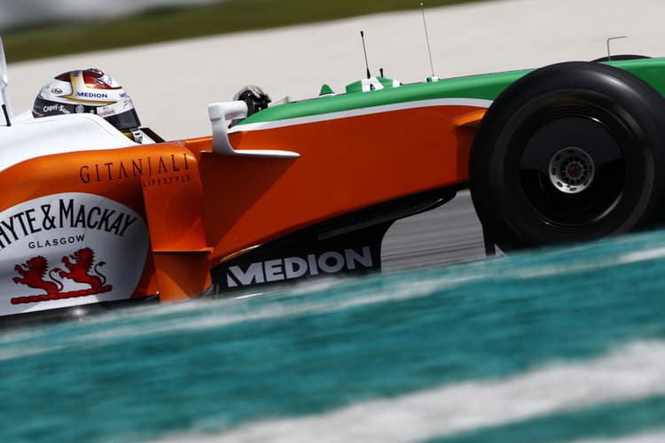 Adrian Sutil auf dem Weg zu Startplatz 19