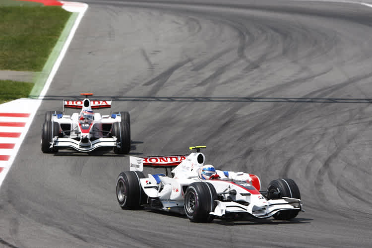 Super Aguris bei ihrem Finale in Barcelona 2008