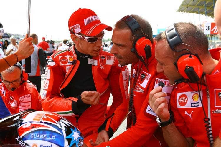 Casey Stoner und Livio Suppo