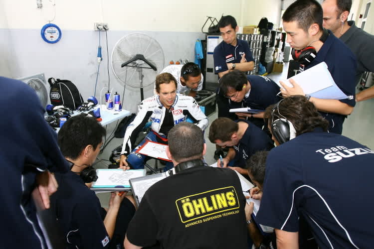 Chris Vermeulen fuhr fünf Runden.